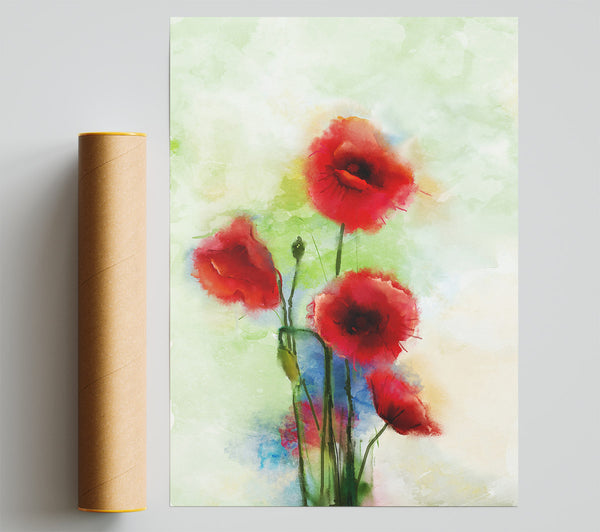 Red Poppies Giclee Print