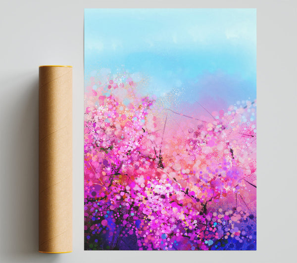 Pink Petal Madness Giclee Print