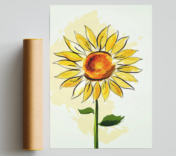 Sunflower Beauty Poster