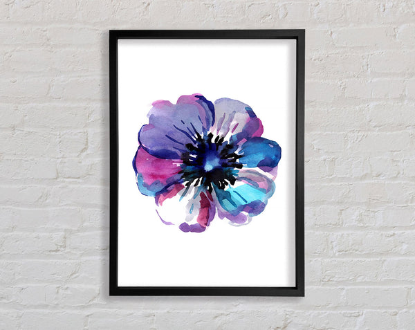 Psychedelic Flower Head Framed Print
