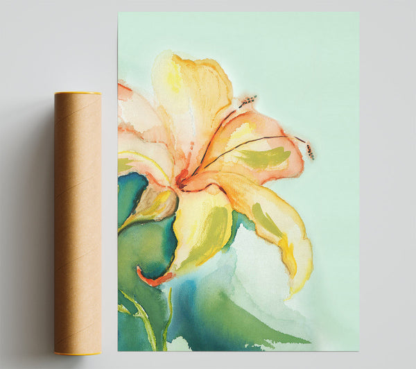 Single Lily Print