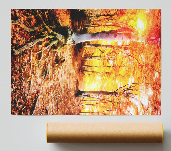 Golden Tre Walk Poster