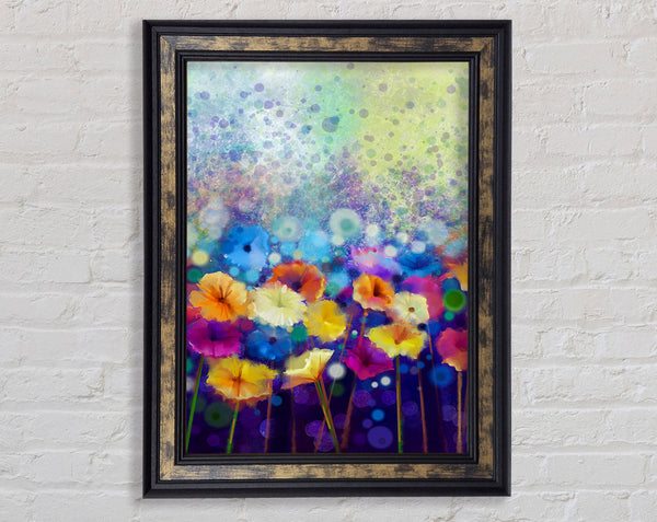 Eye Of The Petals Framed Print