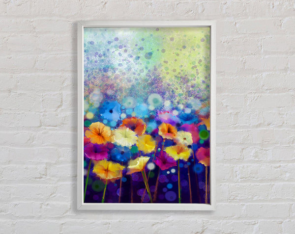 Eye Of The Petals Framed Print