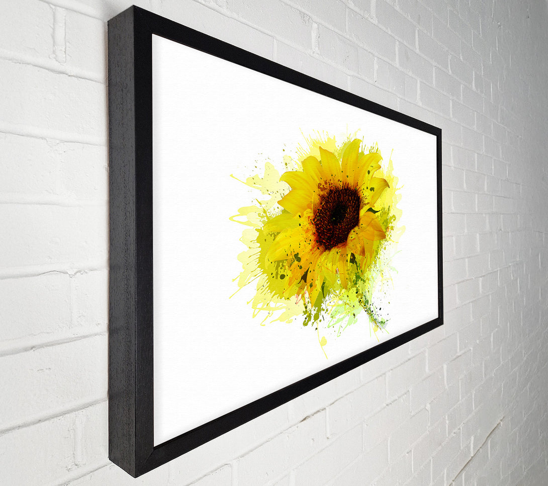  A Canvas Print of Sunflower Splash 1 Canvas Art
