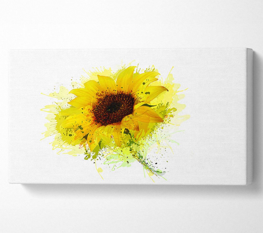  A Canvas Print of Sunflower Splash 1 Canvas Art