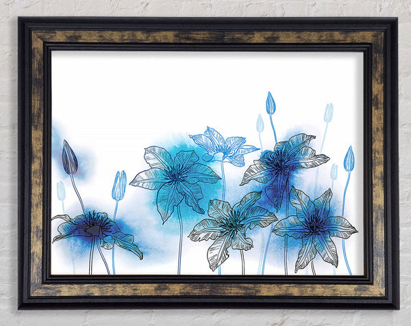 Just Blues Framed Print