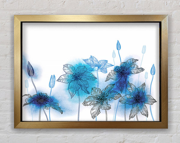 Just Blues Framed Print