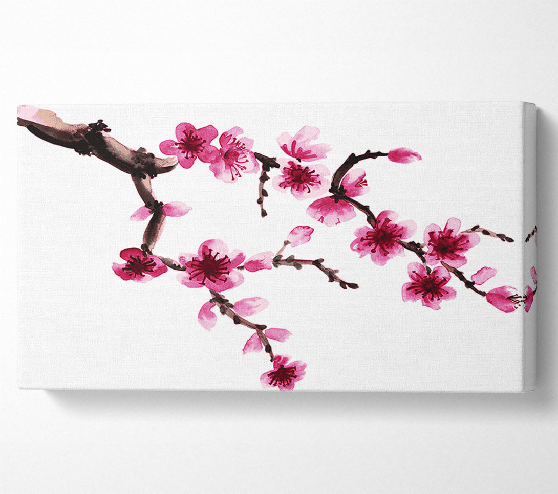  A Canvas Print of Branch Of A Cherry Blossom Canvas Print