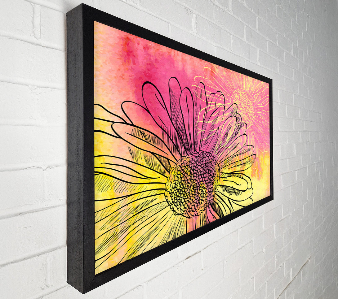  A Canvas Print of Summer Daisies Canvas Wall Art