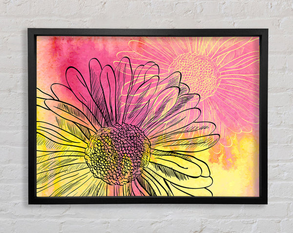 Summer Daisies Framed Print