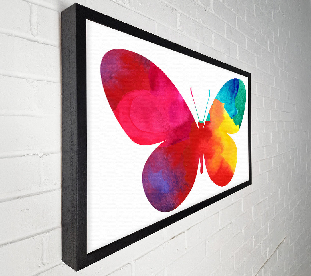  A Canvas Print of Rainbow Butterfly Canvas Art