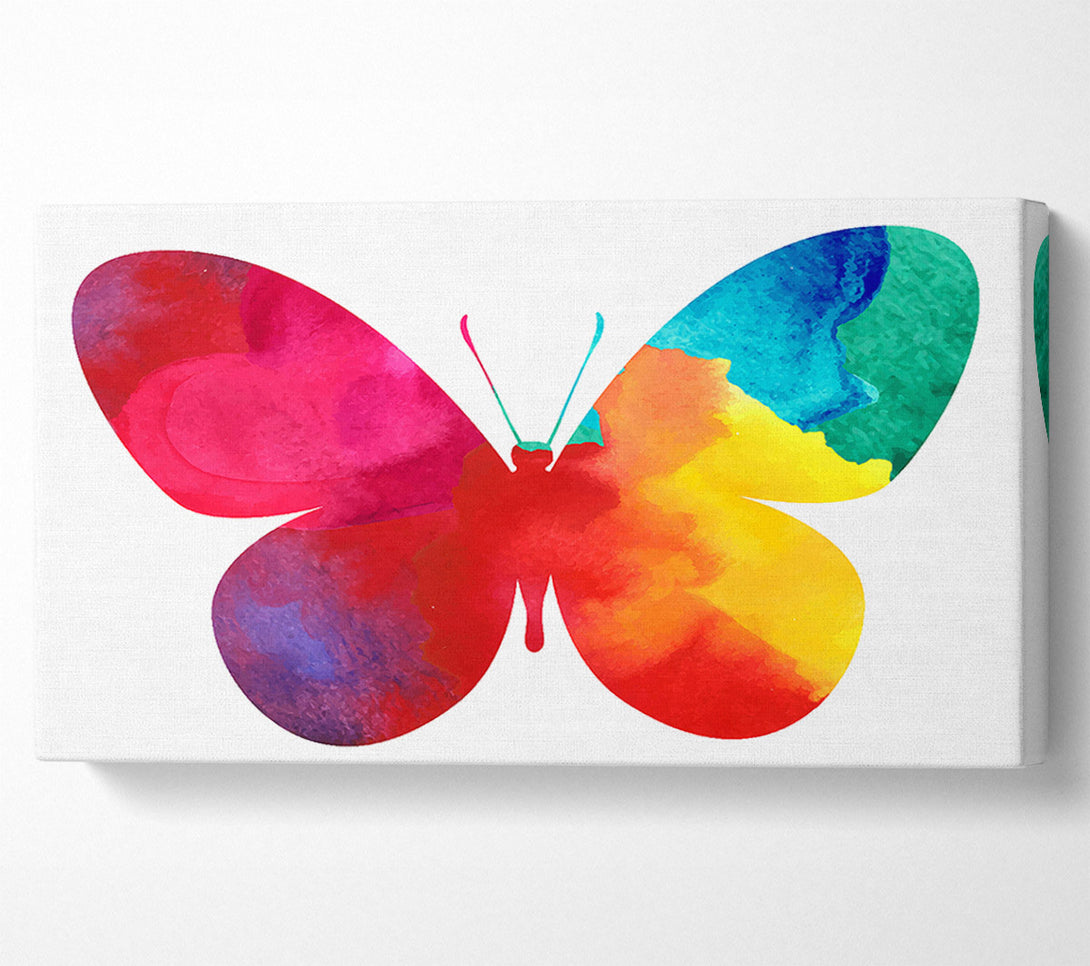  A Canvas Print of Rainbow Butterfly Canvas Art