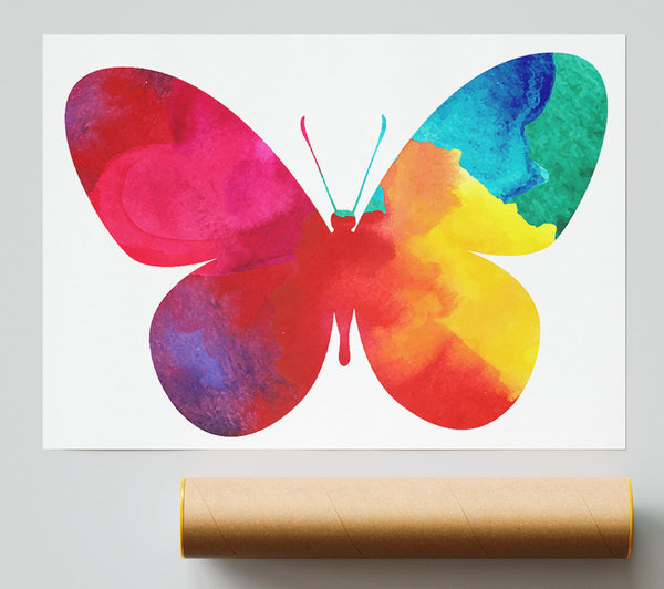 Rainbow Butterfly Print