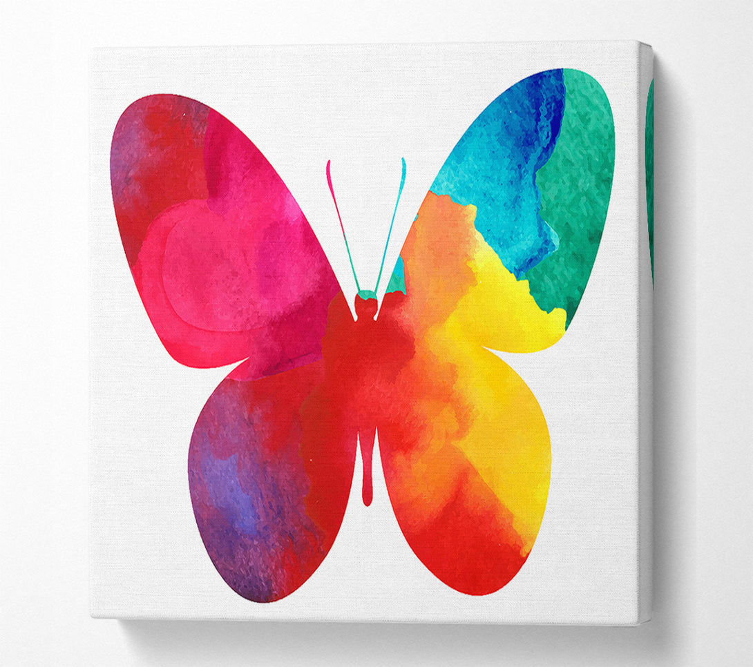 A Canvas Print of Rainbow Butterfly Canvas Art