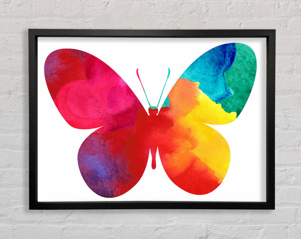 Rainbow Butterfly Framed Print