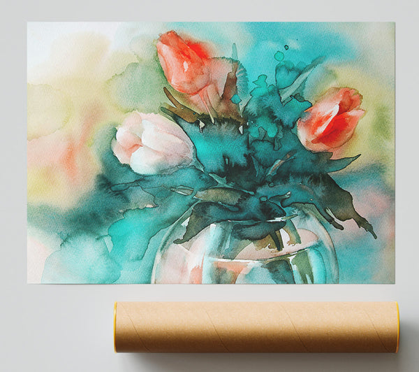 Tulip Flower Arrangement Print