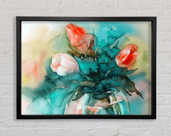 Tulip Flower Arrangement Framed Print