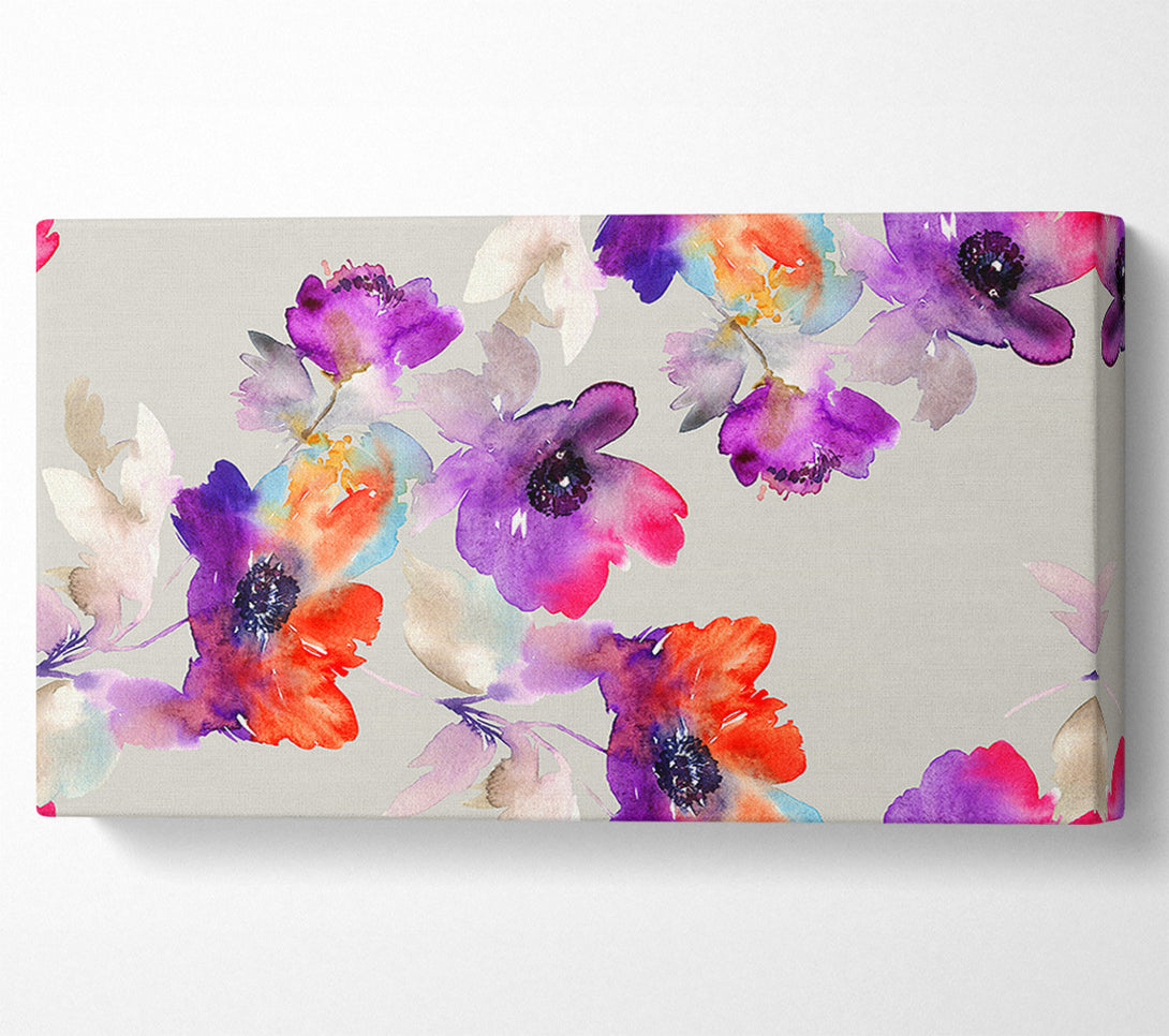  A Canvas Print of Watercolour Petals Canvas Print