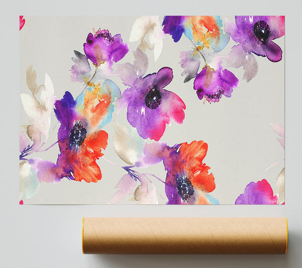Watercolour Petals Giclee Print