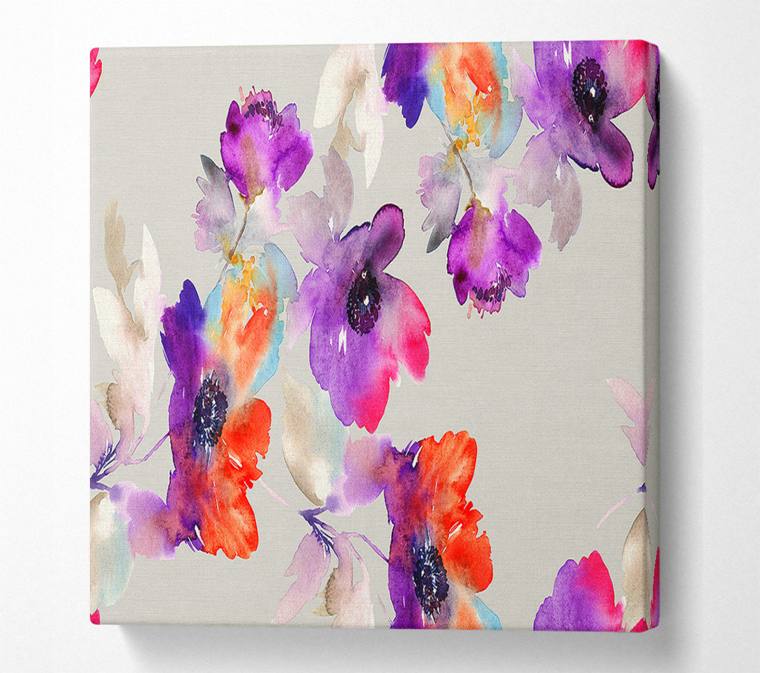  A Canvas Print of Watercolour Petals Canvas Print