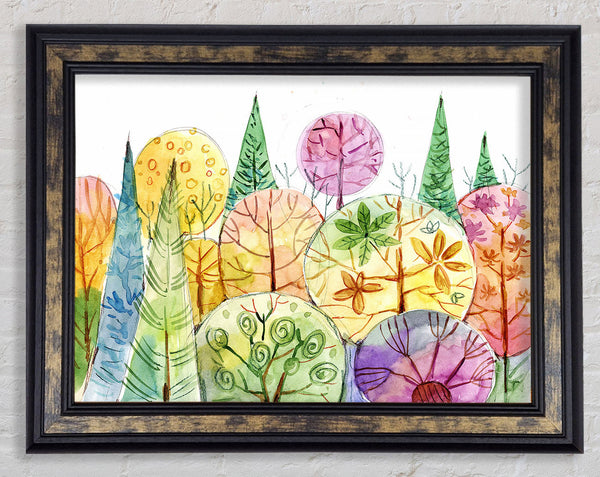 Tree Abstract Framed Print