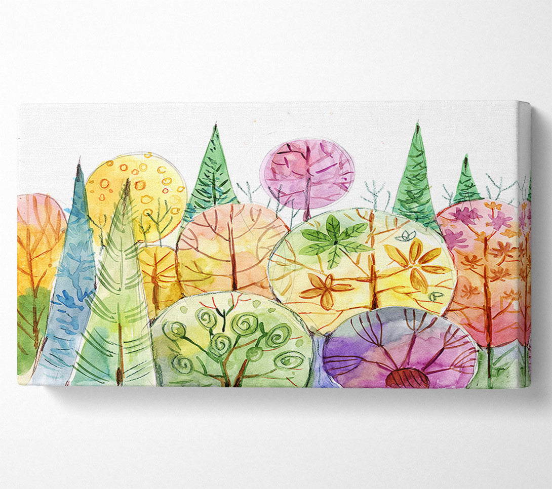  A Canvas Print of Tree Abstract Canvas Wall Art