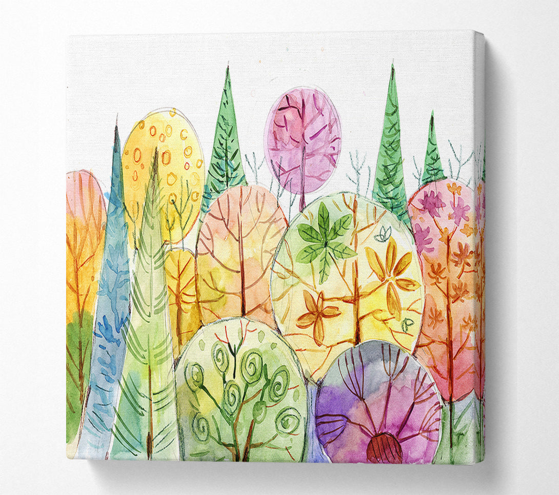  A Canvas Print of Tree Abstract Canvas Wall Art