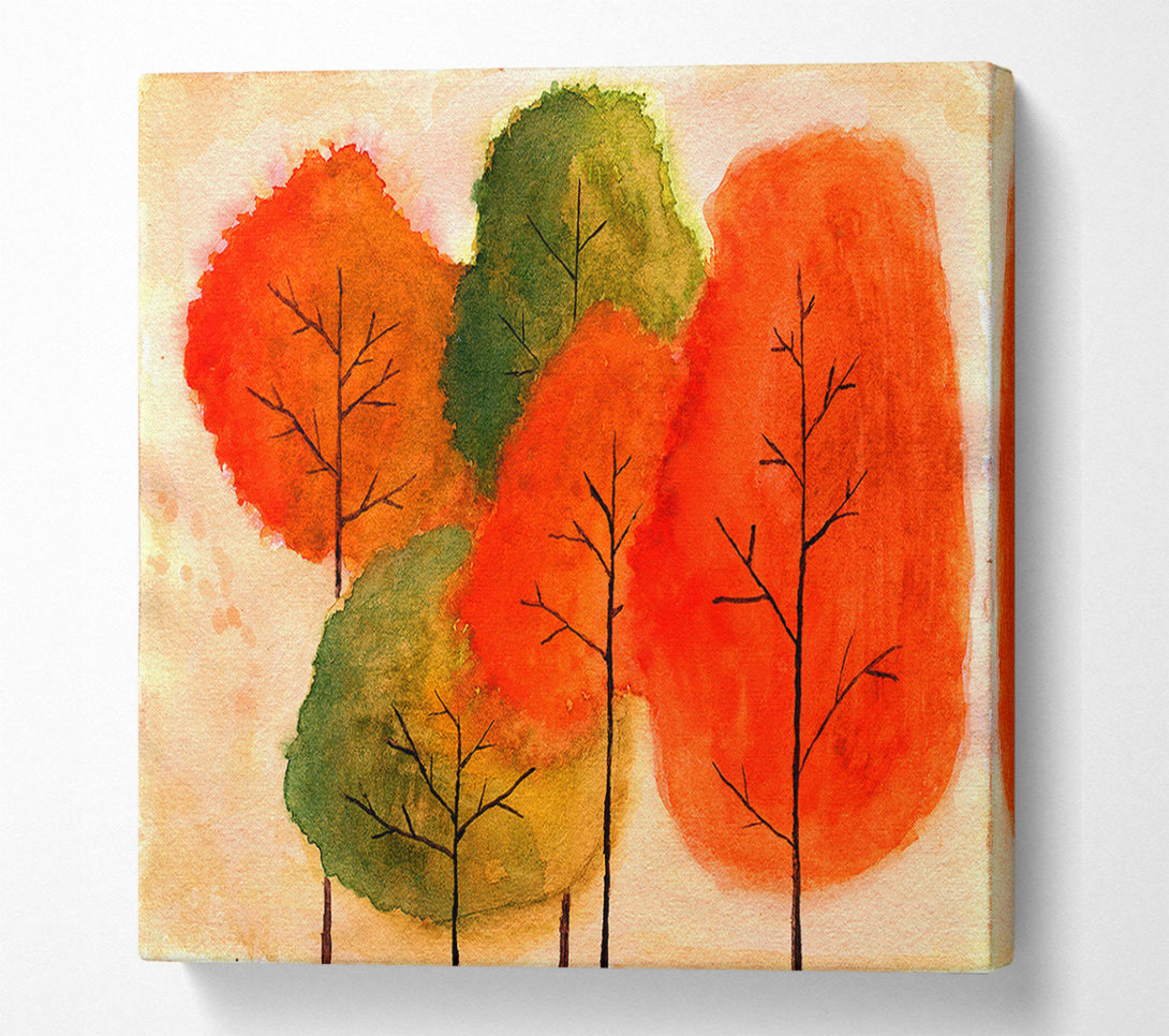  A Canvas Print of Autumn Trees 1 Canvas Wall Art