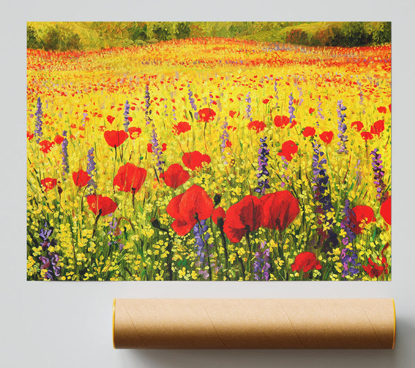 Poppy And Larkspur Magic Poster