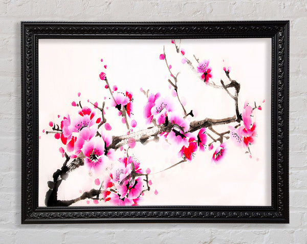 Cherry Tree Painting Framed Print