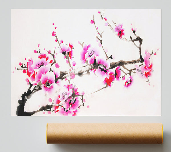 Cherry Tree Painting Print