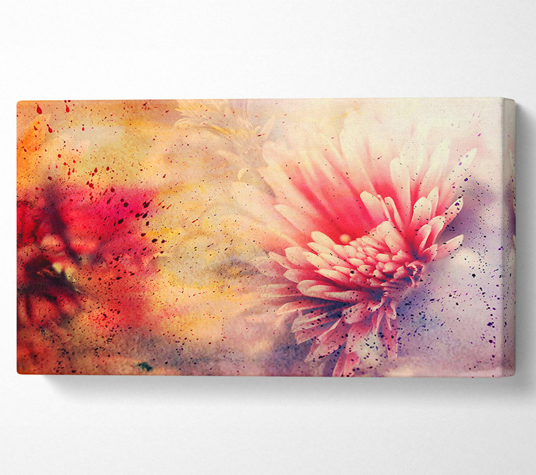  A Canvas Print of Pink Splash Canvas Print