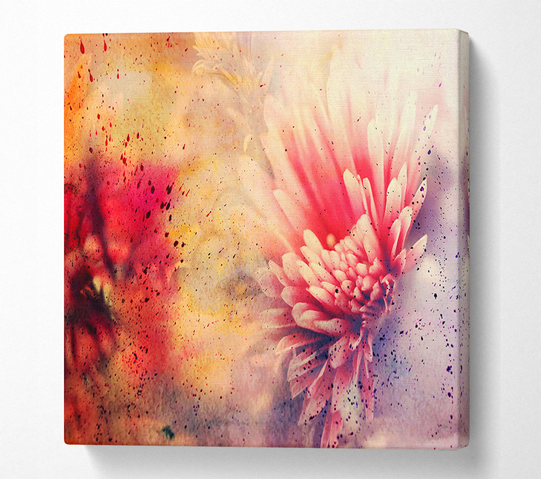  A Canvas Print of Pink Splash Canvas Print