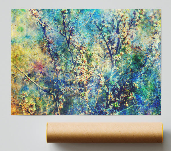 Cherry Tree Illusion Poster