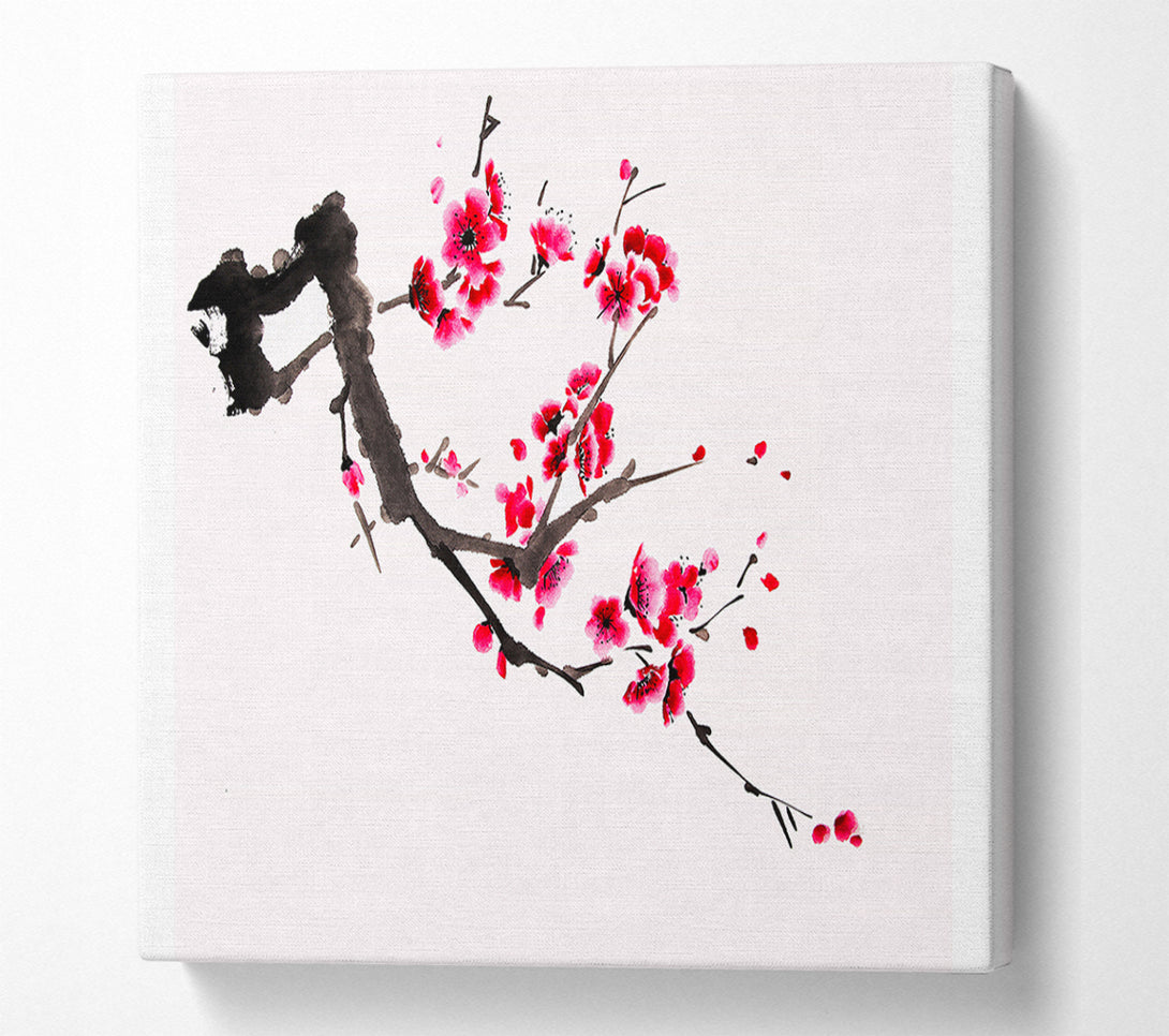  A Canvas Print of Cherry Tree Branch Canvas Art