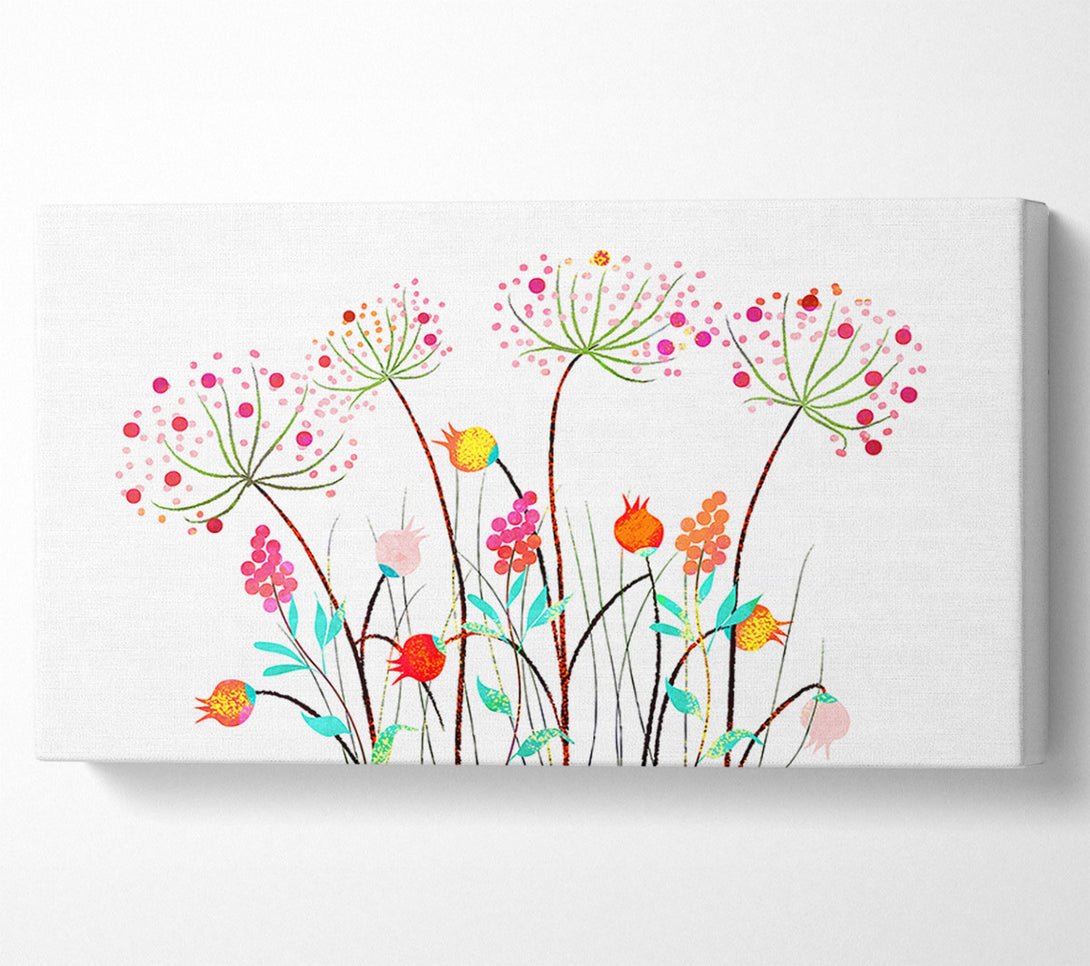  A Canvas Print of Wild Flower Colours Canvas Art