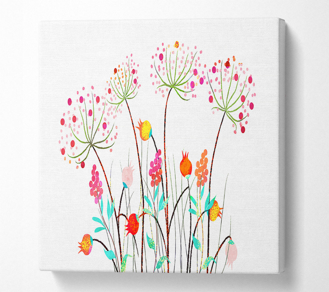  A Canvas Print of Wild Flower Colours Canvas Art