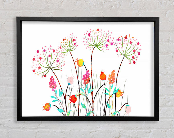 Wild Flower Colours Framed Print