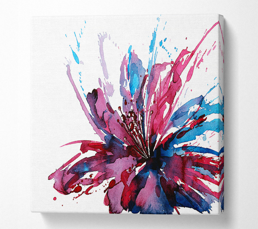  A Canvas Print of Lily Splash Canvas Art