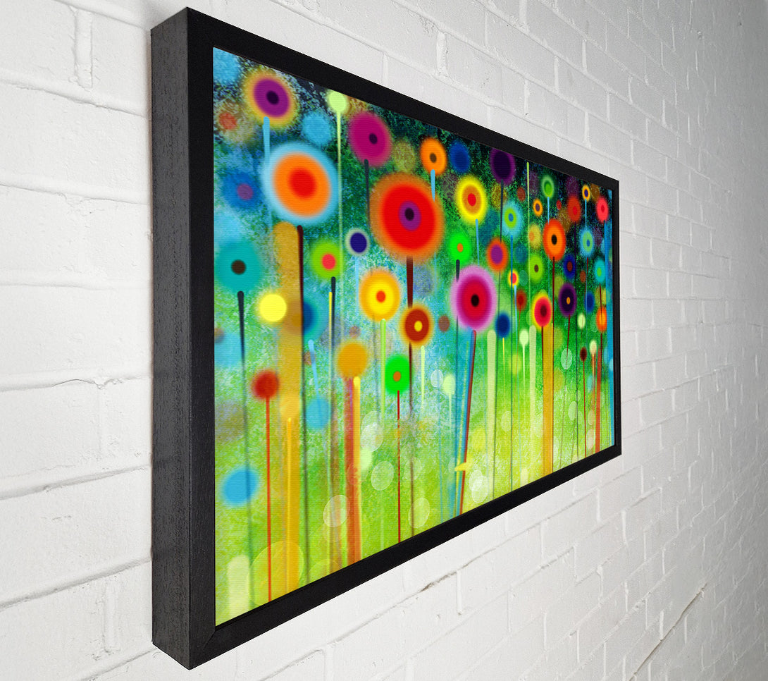  A Canvas Print of Psychedelic Flower Garden 2 Canvas Wall Art