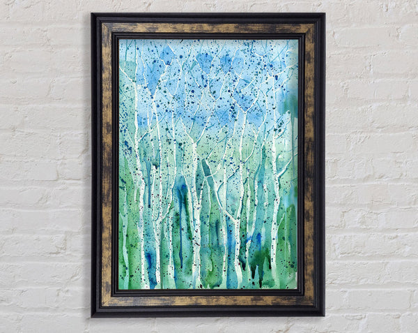 Tree Splash Framed Print