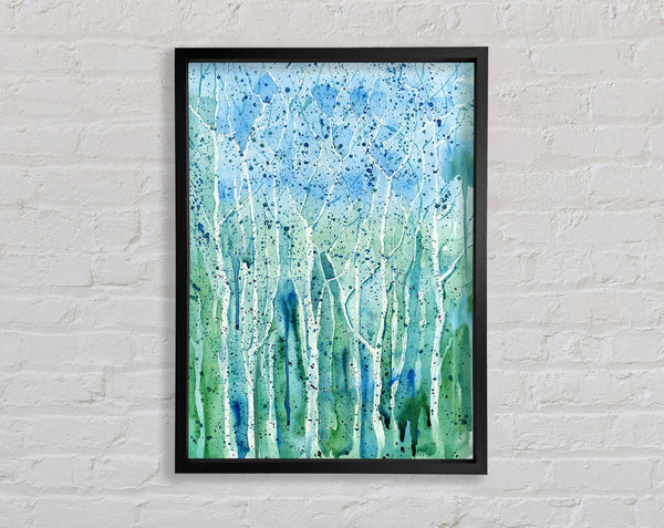Tree Splash Framed Print