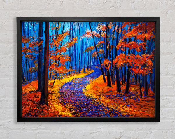 Stunning Autumn Walk Framed Print