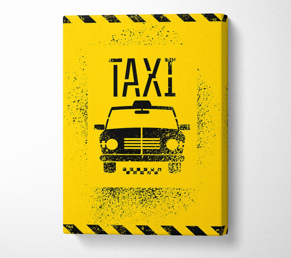  A Canvas Print of Funky NYC Taxi Cab Canvas Print