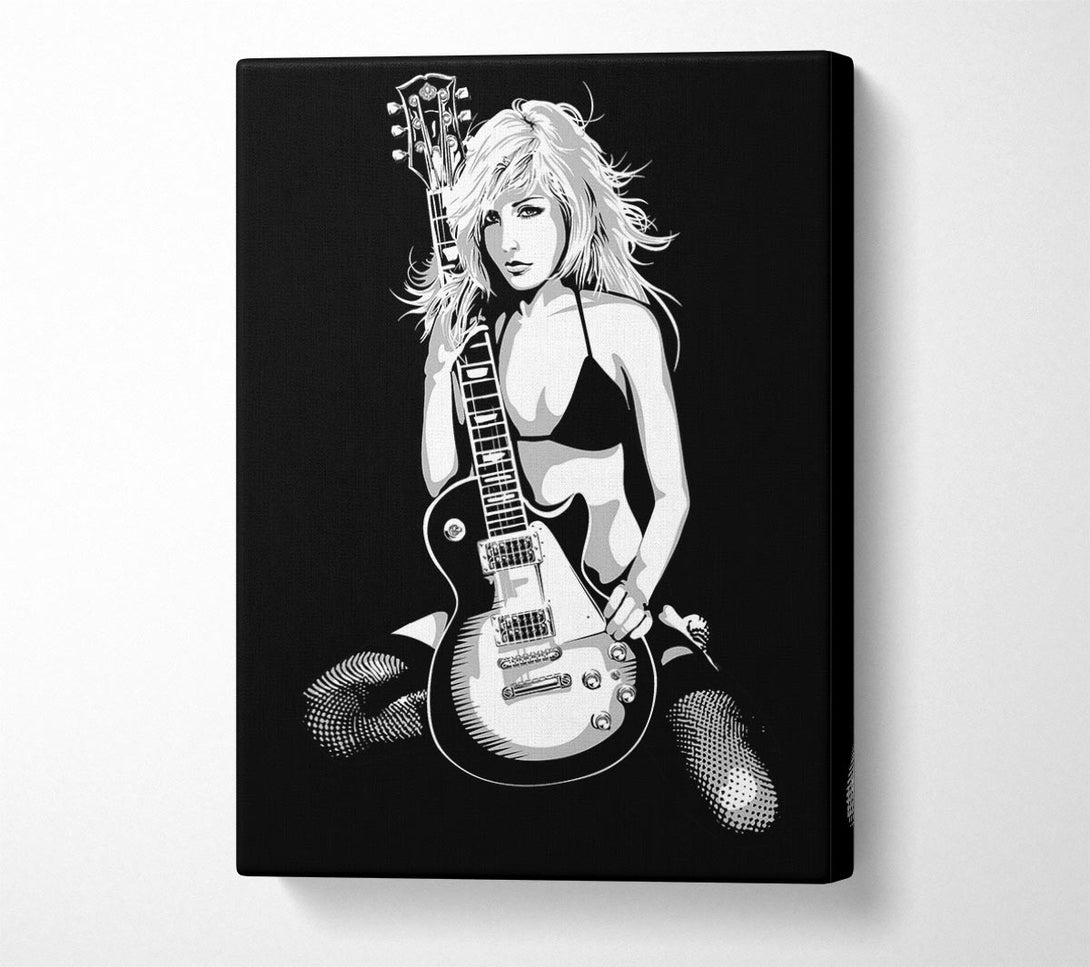  A Canvas Print of Guitar Babe Canvas Print
