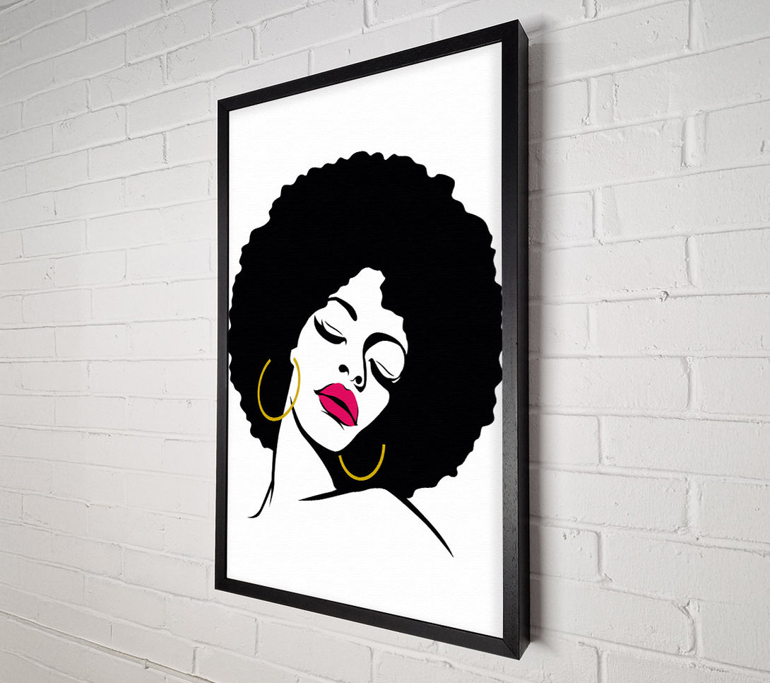  A Canvas Print of Retro Woman Canvas Art