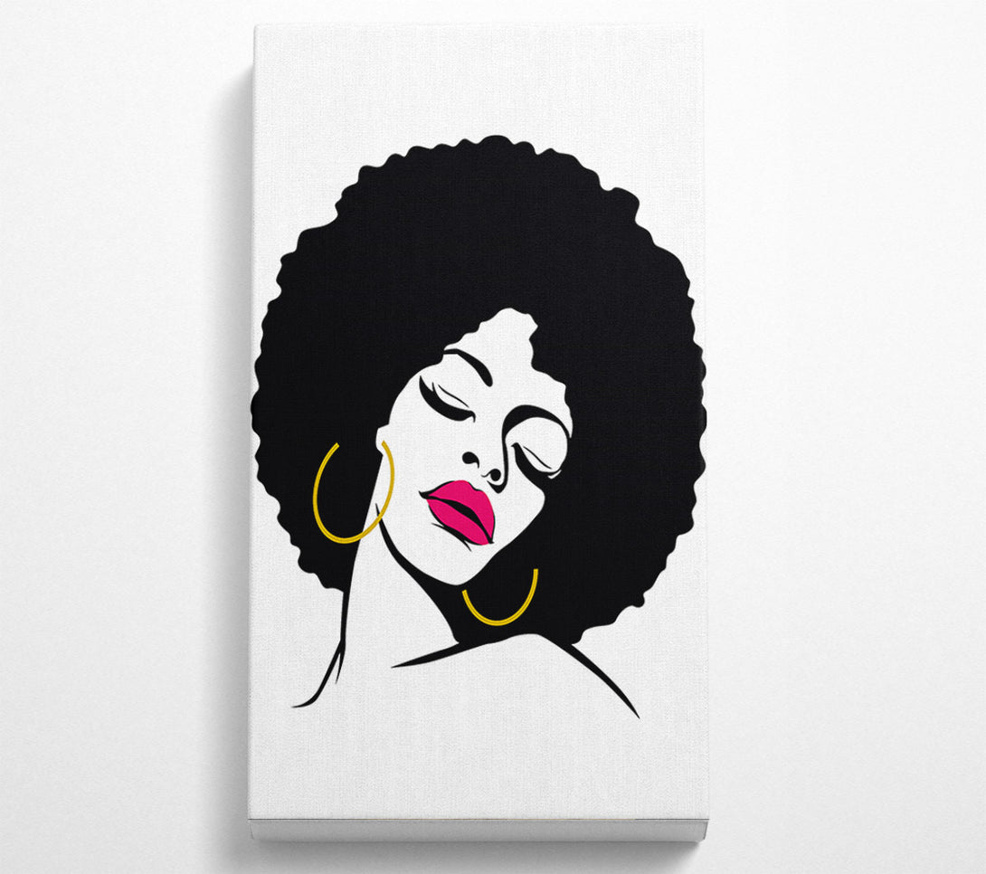  A Canvas Print of Retro Woman Canvas Art