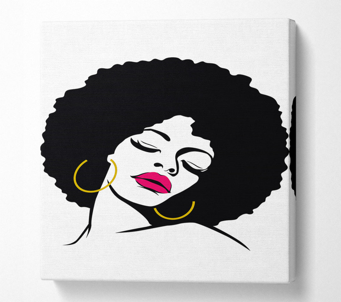  A Canvas Print of Retro Woman Canvas Art