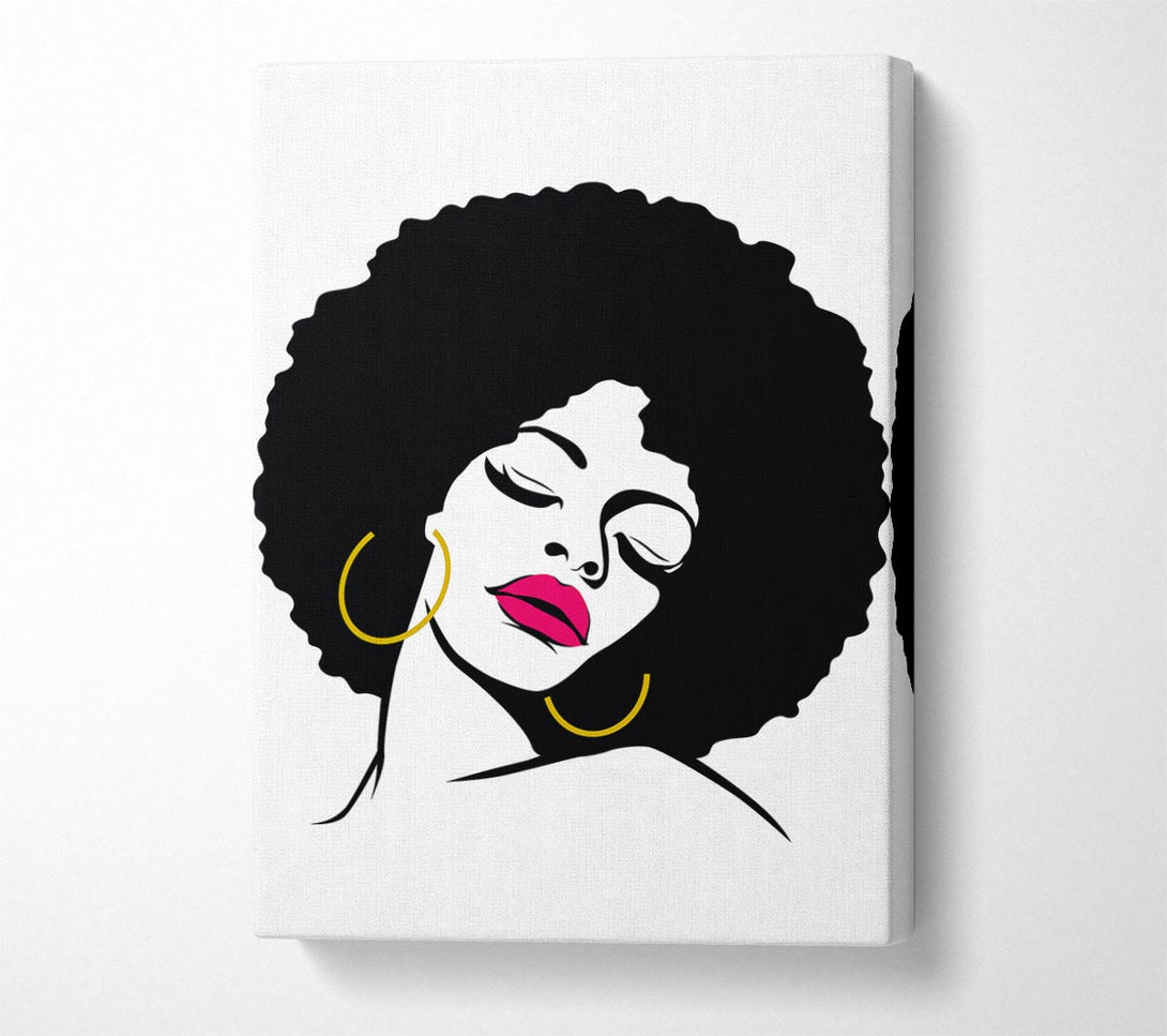  A Canvas Print of Retro Woman Canvas Art